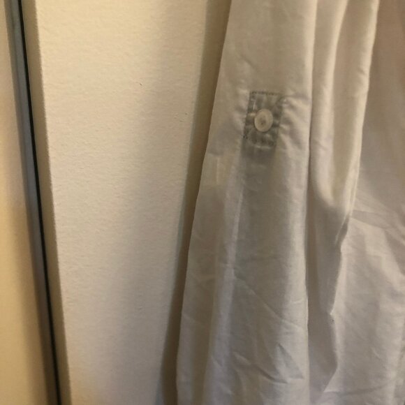 Zac & Rachel white button-down w/ gingham accents sz 3X - Picture 4 of 10